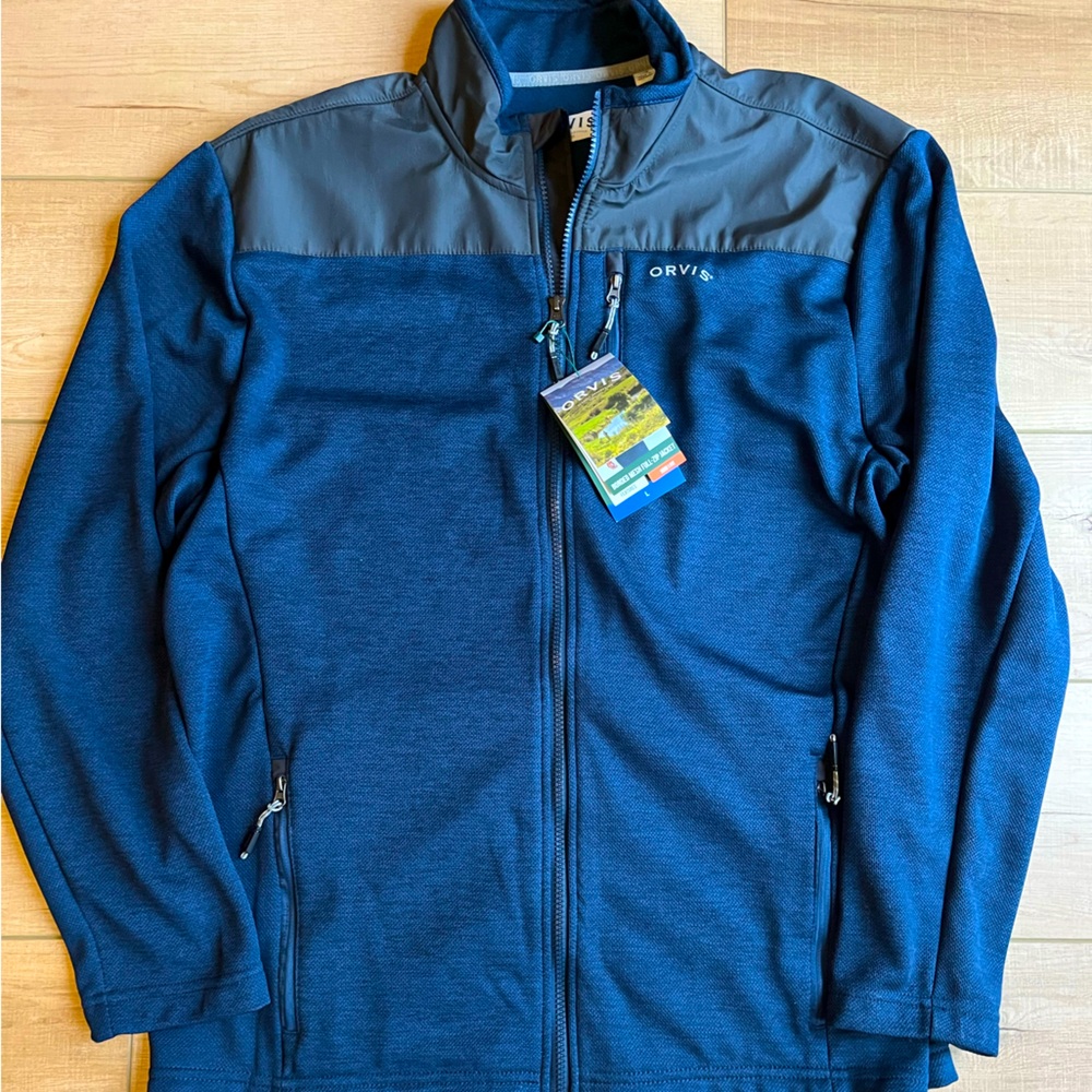 Orvis bonded mesh full zip jacket NWT